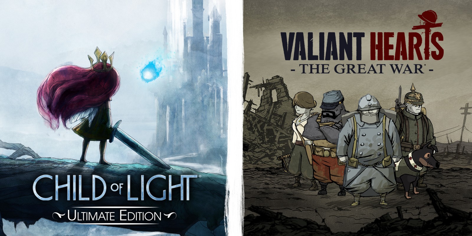 CHILD OF LIGHT & VALIANT HEARTS — Игры Консоли Комплектующие